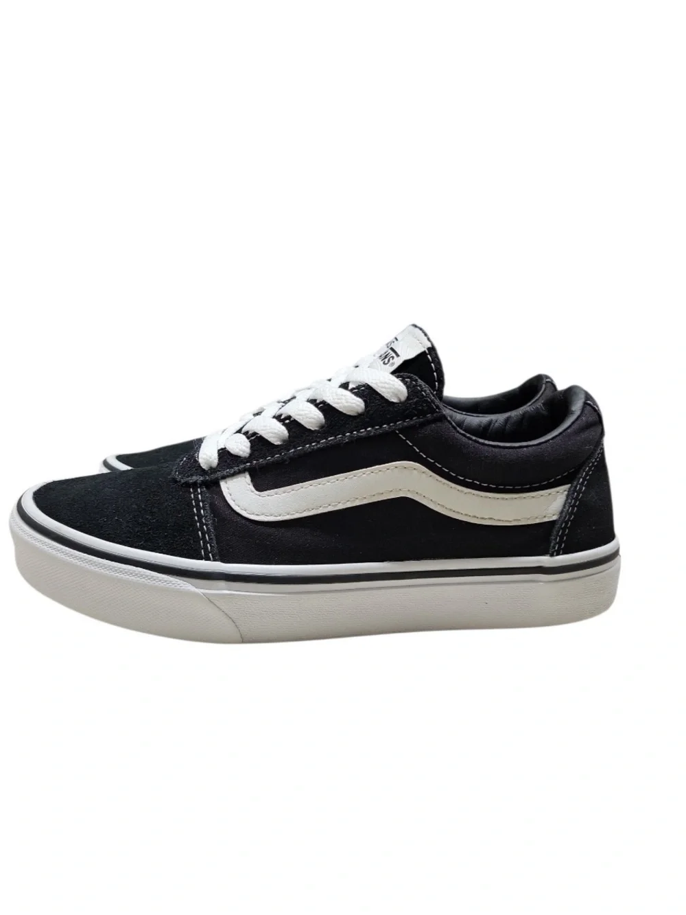 Vans Old Skool Black White Canvas Suede Low-Top Sneakers Skater Box (6.5W)